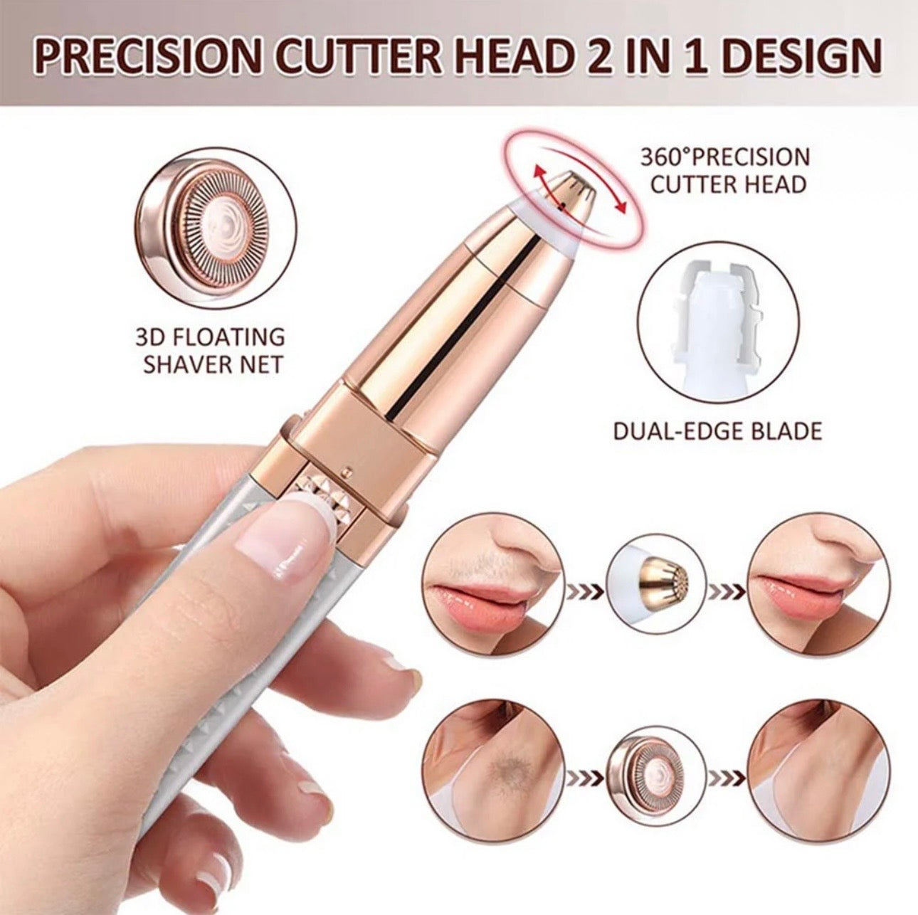 2 in 1 Facial And Eyebrow Remover